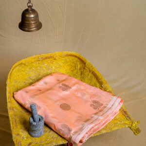Peach kanchi narayanpet saree