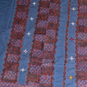 Pure Cotton Ajrakh Border Saree