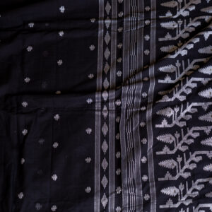 Black N White Pure Jamdani Cotton